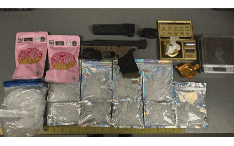 Man with Warrants Located, Arrested for Alleged Possession of Fentanyl, Semi-automatic Gun